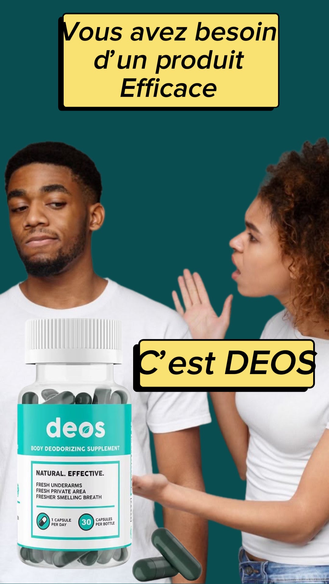Capsule Deos contre les odeurs corporelles et mauvaises haleine