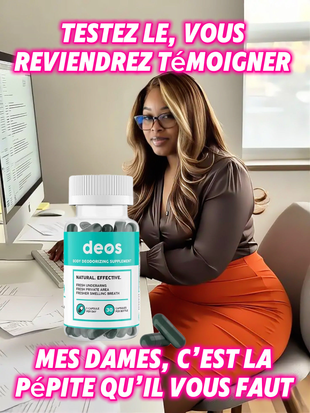 Capsule Deos contre les odeurs corporelles et mauvaises haleine