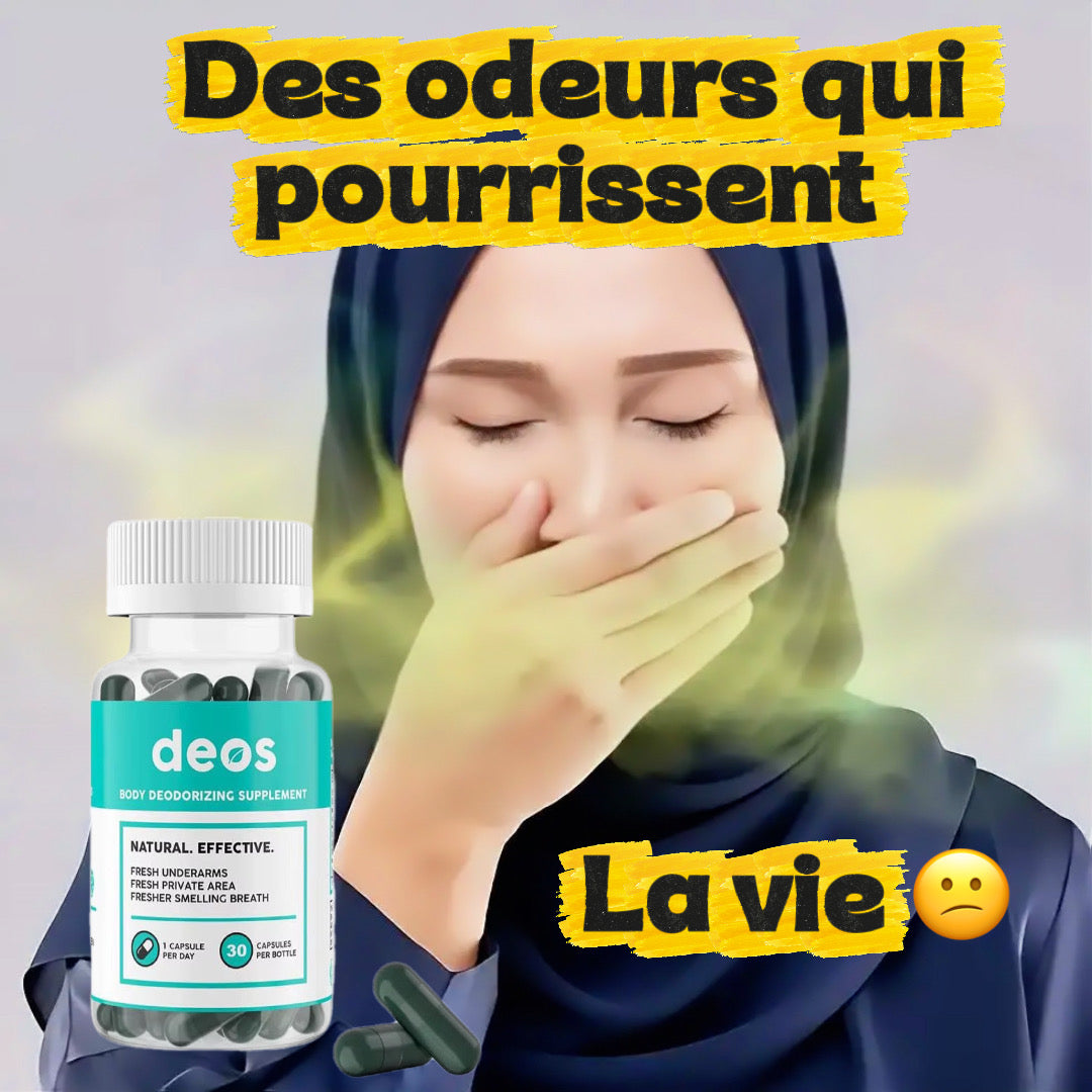 Capsule Deos contre les odeurs corporelles et mauvaises haleine