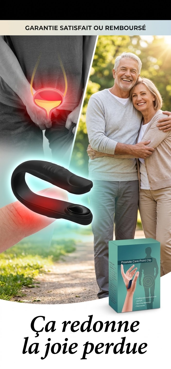 Soulagez l'inconfort de la prostate sans effort - Appareil d'acupression pour soins de la prostate