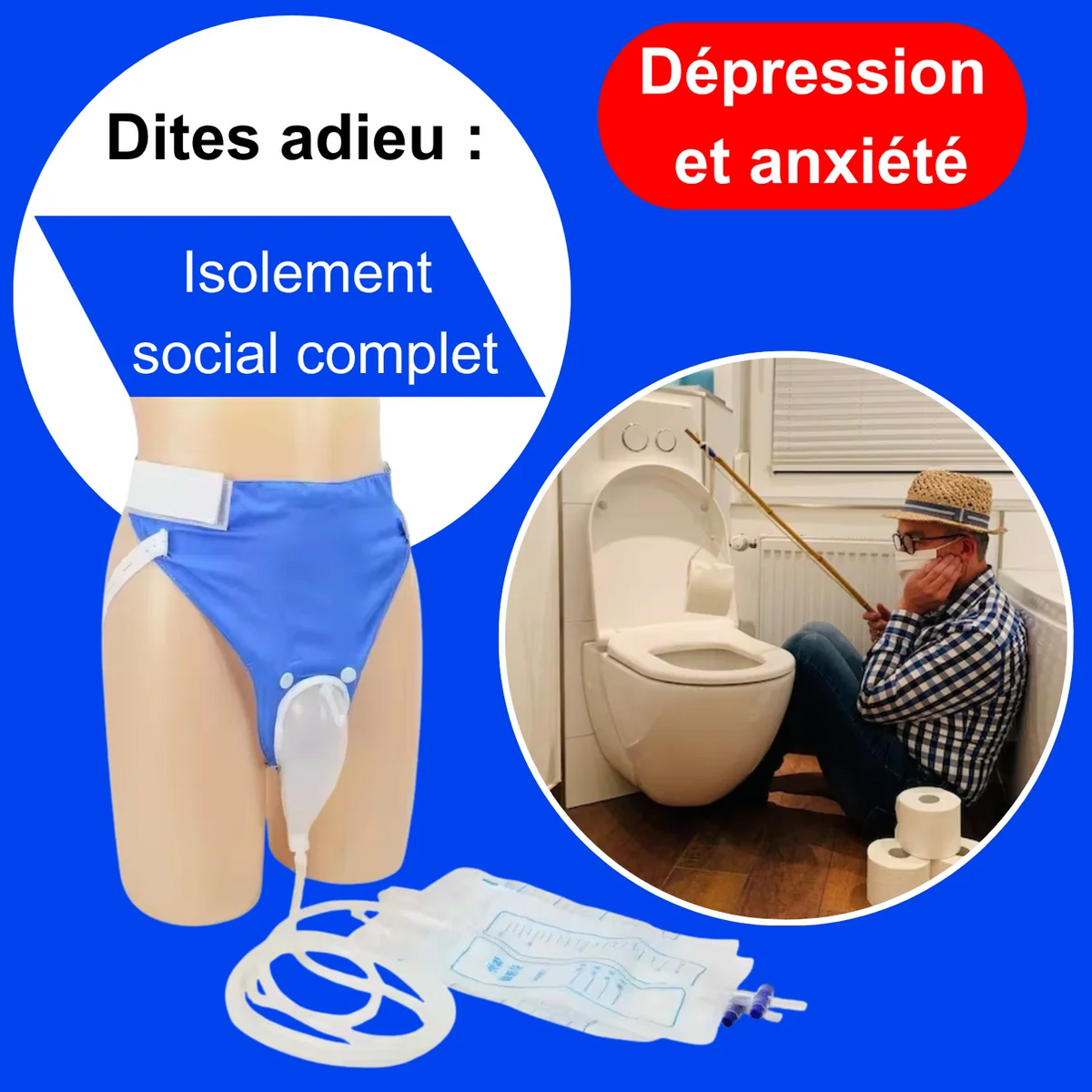 Zéro Fuite, Zéro Stress -Le Collecteur d'Urine Portable et Discret pour Vivre et Voyager sans Crainte des Fuites