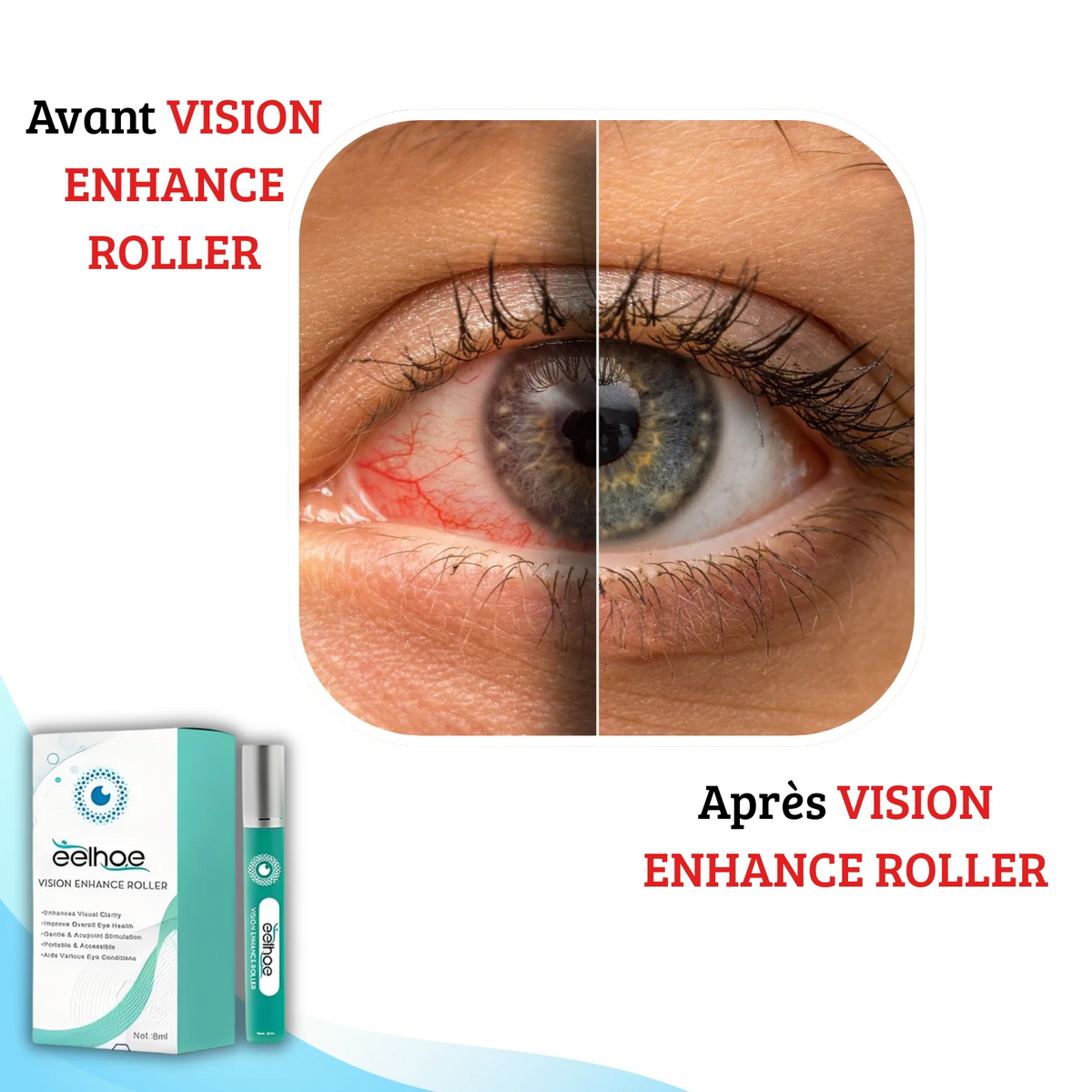 VISION ENHANCE ROLLER : La clarté - Offrez à Vos Yeux une Vitalité Nouvelle