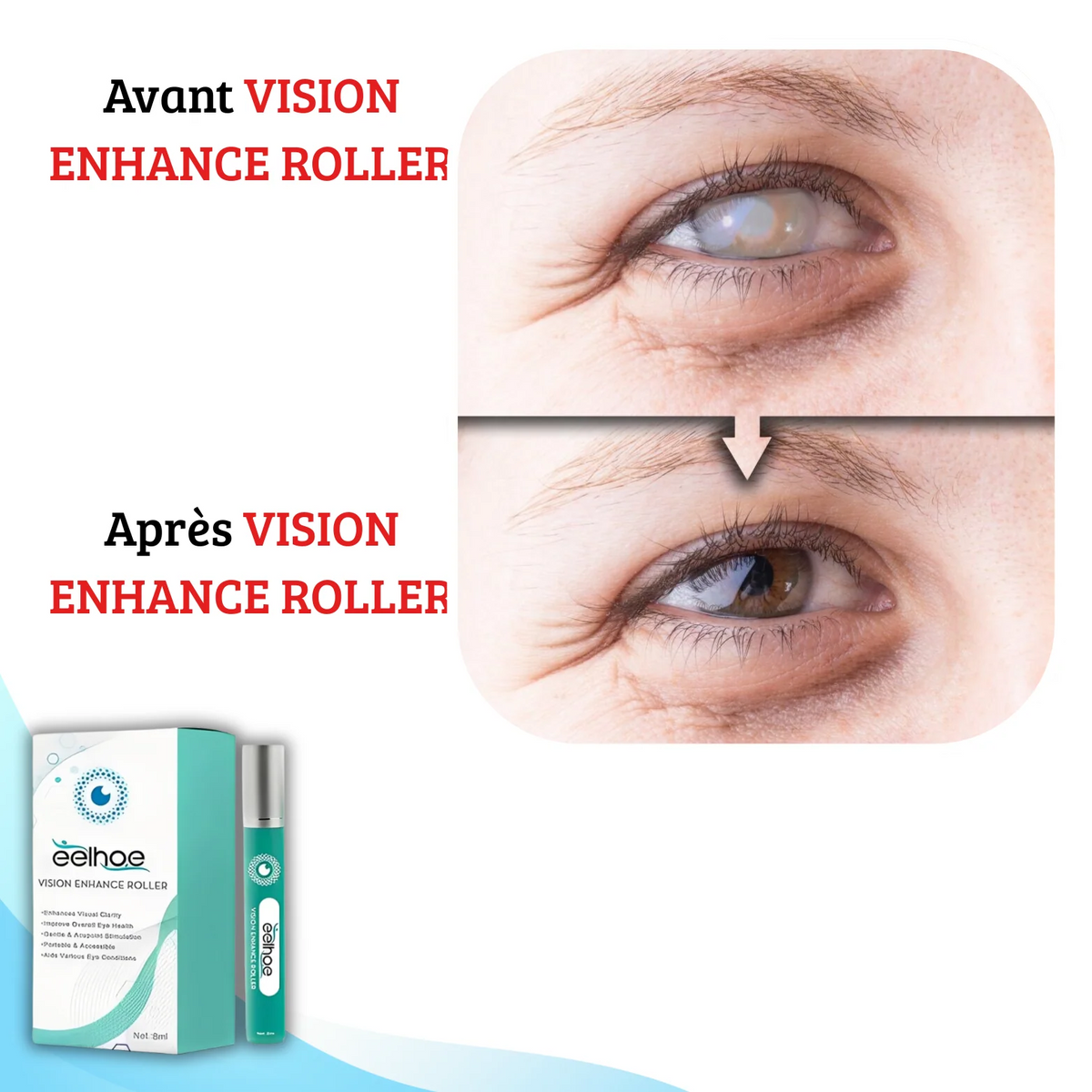 VISION ENHANCE ROLLER : La clarté - Offrez à Vos Yeux une Vitalité Nouvelle