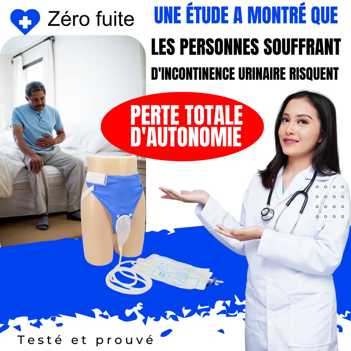 Zéro Fuite, Zéro Stress -Le Collecteur d'Urine Portable et Discret pour Vivre et Voyager sans Crainte des Fuites