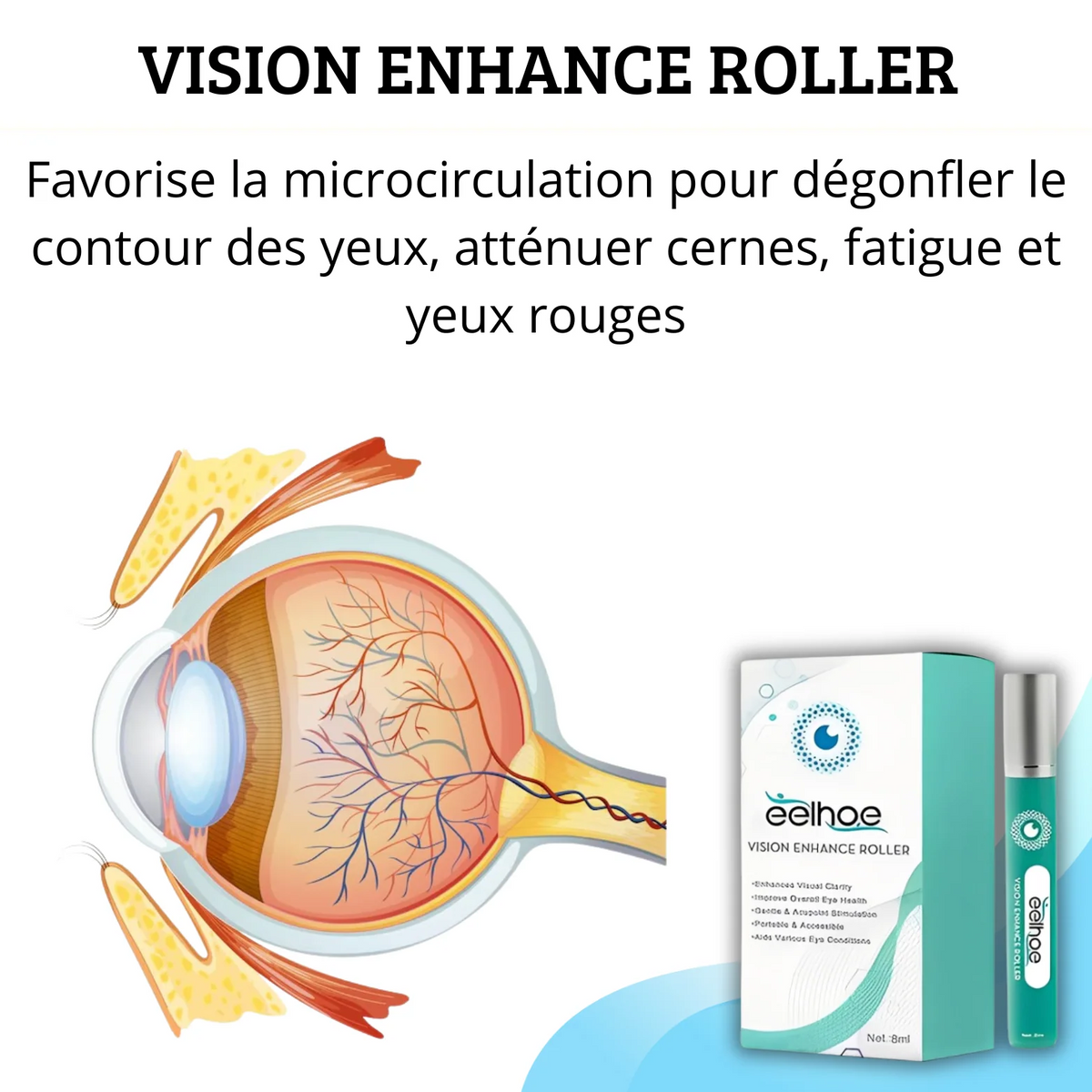 VISION ENHANCE ROLLER : La clarté - Offrez à Vos Yeux une Vitalité Nouvelle