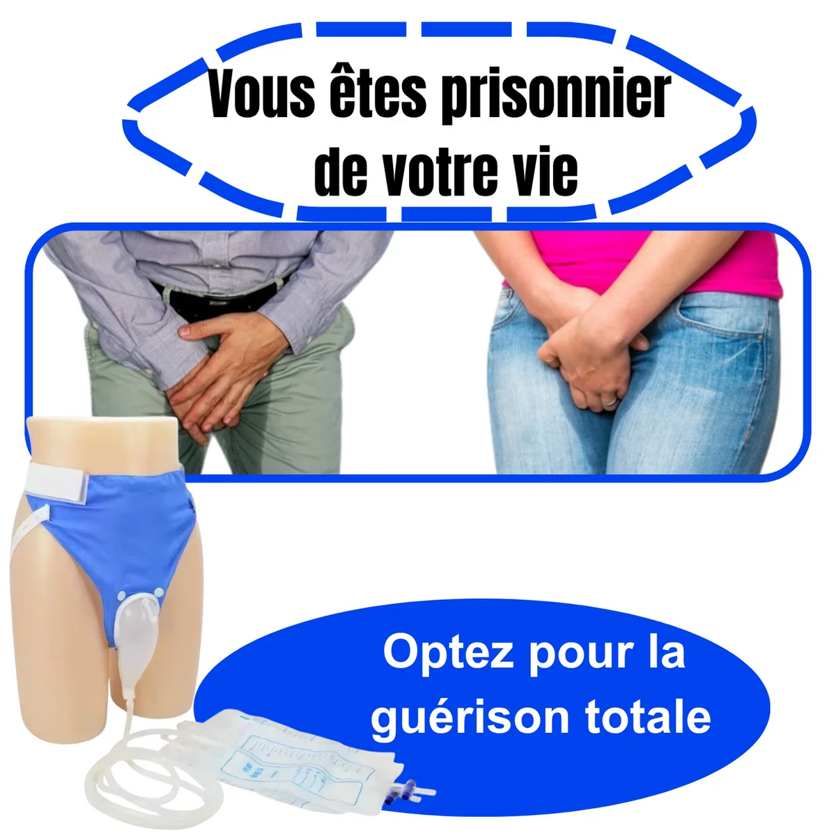Zéro Fuite, Zéro Stress -Le Collecteur d'Urine Portable et Discret pour Vivre et Voyager sans Crainte des Fuites